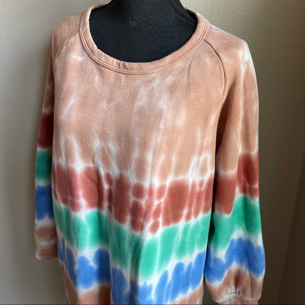 Blue buttercup tie dye Crewneck pullover - Picture 3 of 9
